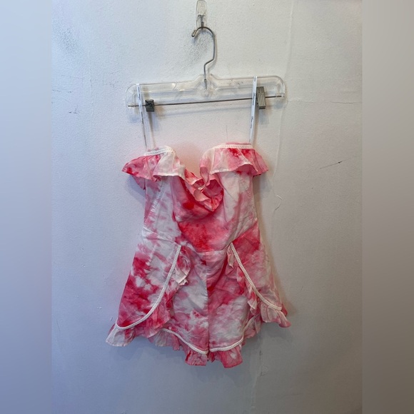 Lovers + Friends Anniston Romper Poppy Tie Dye Small - Picture 2 of 4
